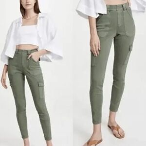 SPANX Stretch Twill Cargo Ankle Pants Size L